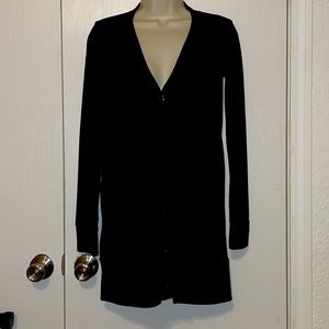 Black Button up cardigan with pockets!